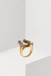 ALEXANDER MCQUEEN HORSE SHOE RING,530141J160T/5650