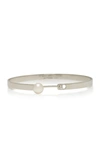 NOUVEL HERITAGE LUNCH WITH MOM 18K WHITE GOLD DIAMOND AND PEARL BANGLE,669862