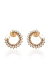 NOUVEL HERITAGE 18K ROSE GOLD DIAMOND AND PEARL EARRINGS,669869