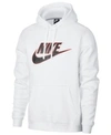Nike Men's Sportswear Futura Logo Hoodie In White