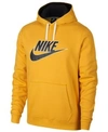 Nike Men's Sportswear Futura Logo Hoodie In Yellow