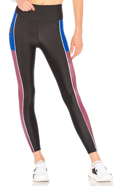 P.e Nation Without Limits Striped Stretch Leggings In Black