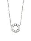 KC DESIGNS CIRCLE DIAMOND AND 14K WHITE GOLD PENDANT NECKLACE,0400098850684