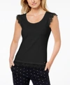 TOMMY HILFIGER COTTON LACE-TRIM TANK TOP, CREATED FOR MACY'S