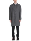 LANVIN GREY REVERSIBLE TRENCH AND WOOL COAT,10648170
