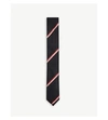 HUGO BOSS Diagonal-stripe silk tie