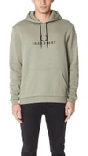 FRED PERRY EMBROIDERED HOODED SWEATSHIRT