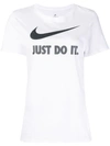 NIKE NIKE FRONT LOGO T-SHIRT - WHITE