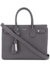 SAINT LAURENT SAINT LAURENT BABY SAC DE JOUR TOTE - GREY