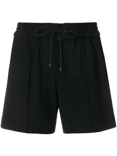 Kenzo Side-striped Track Shorts In Black,yellow