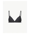 ASCENO TEXTURED TRIANGLE BIKINI TOP