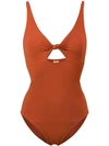 Tory Burch Palma One-piece Swimsuit In Orange