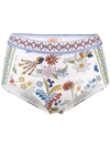 TORY BURCH FLORAL PRINTED BIKINI BOTTOM