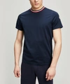 MONCLER CONTRAST COLLAR T-SHIRT