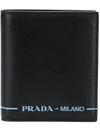 PRADA PRADA PRINTED CARD HOLDER - BLACK