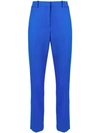 VICTORIA BECKHAM VICTORIA VICTORIA BECKHAM TAPERED TROUSERS - BLUE
