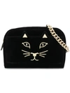 CHARLOTTE OLYMPIA EMBROIDERED KITTY BELT BAG
