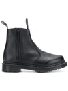 DR. MARTENS' DR. MARTENS SIDE ZIP ANKLE LENGTH BOOTS - BLACK