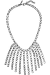 CHRISTOPHER KANE Silver-tone crystal choker