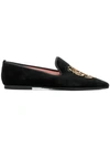 PRETTY BALLERINAS EMBROIDERED POINTED LOAFERS