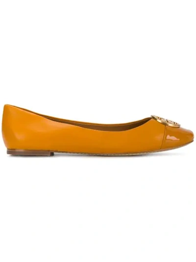 Tory Burch Chelsea Ballet Shoes In Yellow