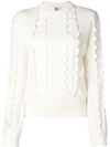 CHLOÉ RIBBED LACE JUMPER