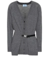 PRADA WOOL CARDIGAN,P00335718