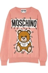 MOSCHINO TEDDY INTARSIA COTTON SWEATER