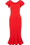 OPENING CEREMONY OPENING CEREMONY WOMAN FLUTED MATELASSÉ MIDI DRESS RED,3074457345619134813