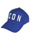 Dsquared2 Embroidered Icon Baseball Cap In Blu