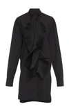 GIVENCHY SCARF NECK SILK GEORGETTE SHIRT,675671