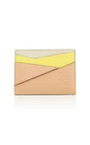 LOEWE PUZZLE LEATHER CARD HOLDER,674215