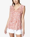 SANCTUARY WILD BELLE EMBROIDERED TOP