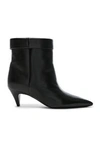 SAINT LAURENT Charlotte Kitten Heel Ankle Boots,SLAU-WZ398