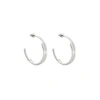 EDGE OF EMBER Tier Silver Hoops