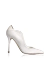 MALONE SOULIERS PENELOPE OPTIC WHITE NAPPA LEATHER PUMPS,10649219