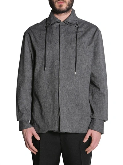 Lanvin Oversize Fit Shirt In Grey