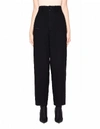 Y'S BELTED WOOL TROUSERS,YI-P10-128-3