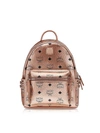 MCM MCM CHAMPAGNE GOLD MINI STARK BACKPACK,10649309