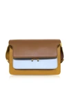 MARNI COLOR BLOCK CALFSKIN TRUNK BAG,10649513