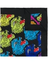 GUCCI GUCCI ANGRY CAT SCARF - BLACK