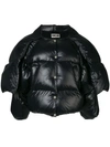 HACHE HACHE CROPPED PUFFER JACKET - BLACK