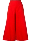 DELPOZO DELPOZO HIGH-WAISTED SKIRT - RED
