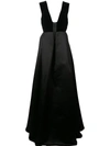 ALEX PERRY ALEX PERRY FLARED FORMAL GOWN - BLACK