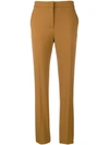 ALBERTA FERRETTI ALBERTA FERRETTI TAILORED SLIM TROUSERS - BROWN