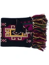 ETRO fringed embroidered scarf