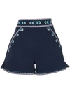 TALITHA EMBROIDERED TAILORED SHORTS