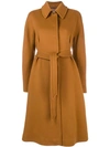 Alberta Ferretti Wool And Cashmere Coat In Brown