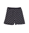 MARC JACOBS Boxer Shorts with Piping in Black/White,210000030109