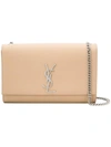 Saint Laurent Square Shaped Clutch Bag - Neutrals In Nude & Neutrals